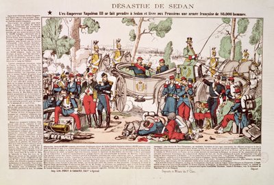 Napoleon III arrives at Sedan and surrenders 80,000 French soldiers to the Prussian army by French School